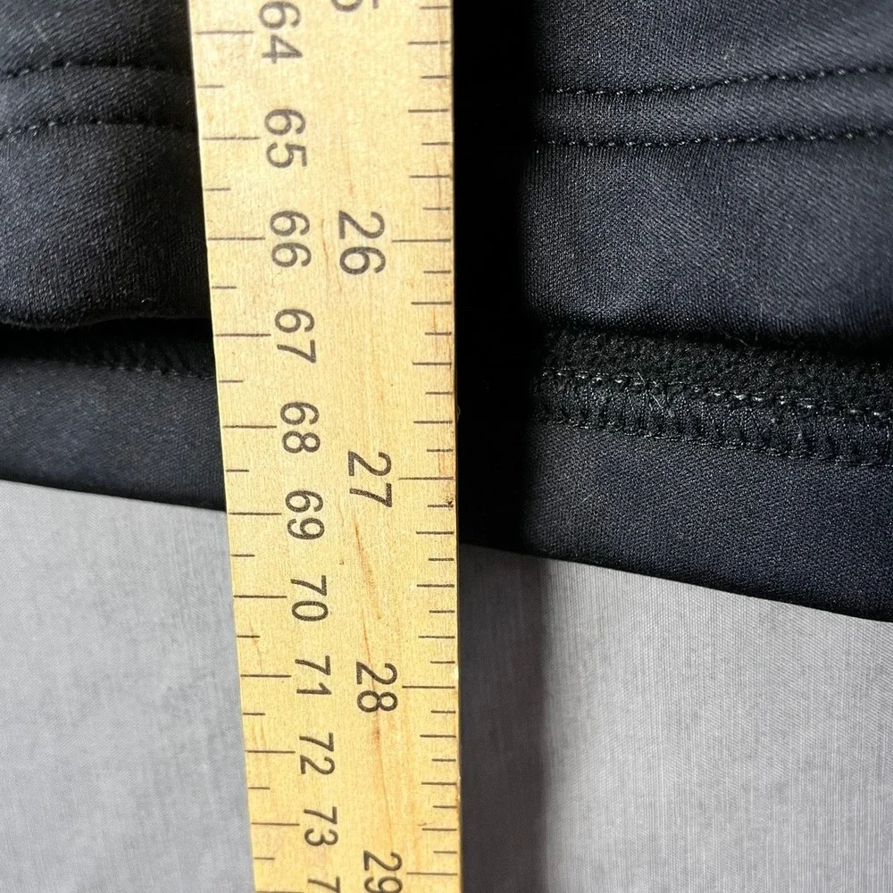 Swiss Tech Jacket Mens M Softshell Hoodie Black Full Zip Fleece Lined EUC